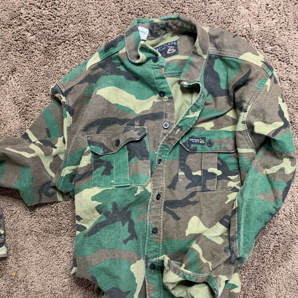 Oversized- Camouflage Very Thick Flannel